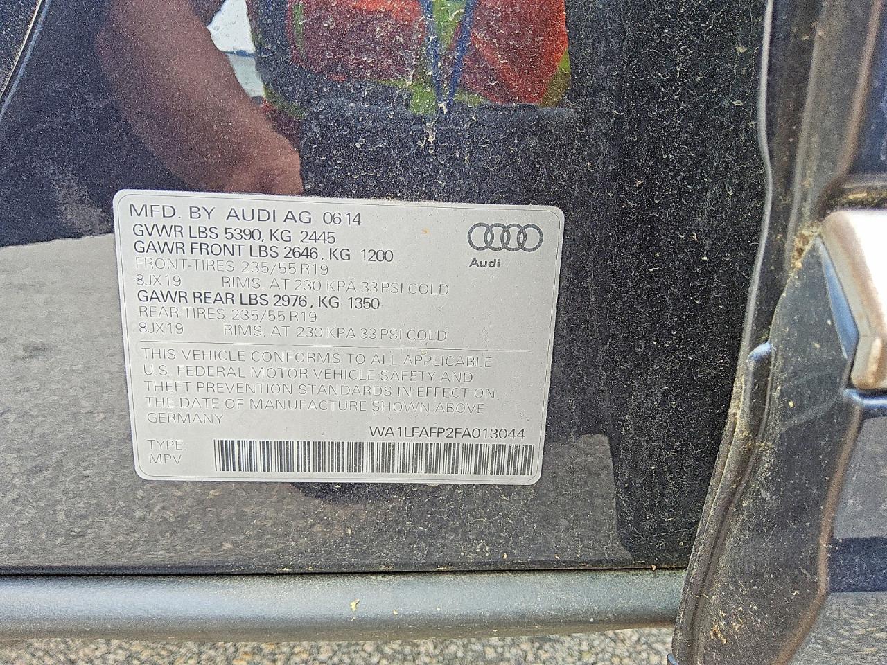 2015 AUDI Q5 PREMIUM PLUS — снимка 5
