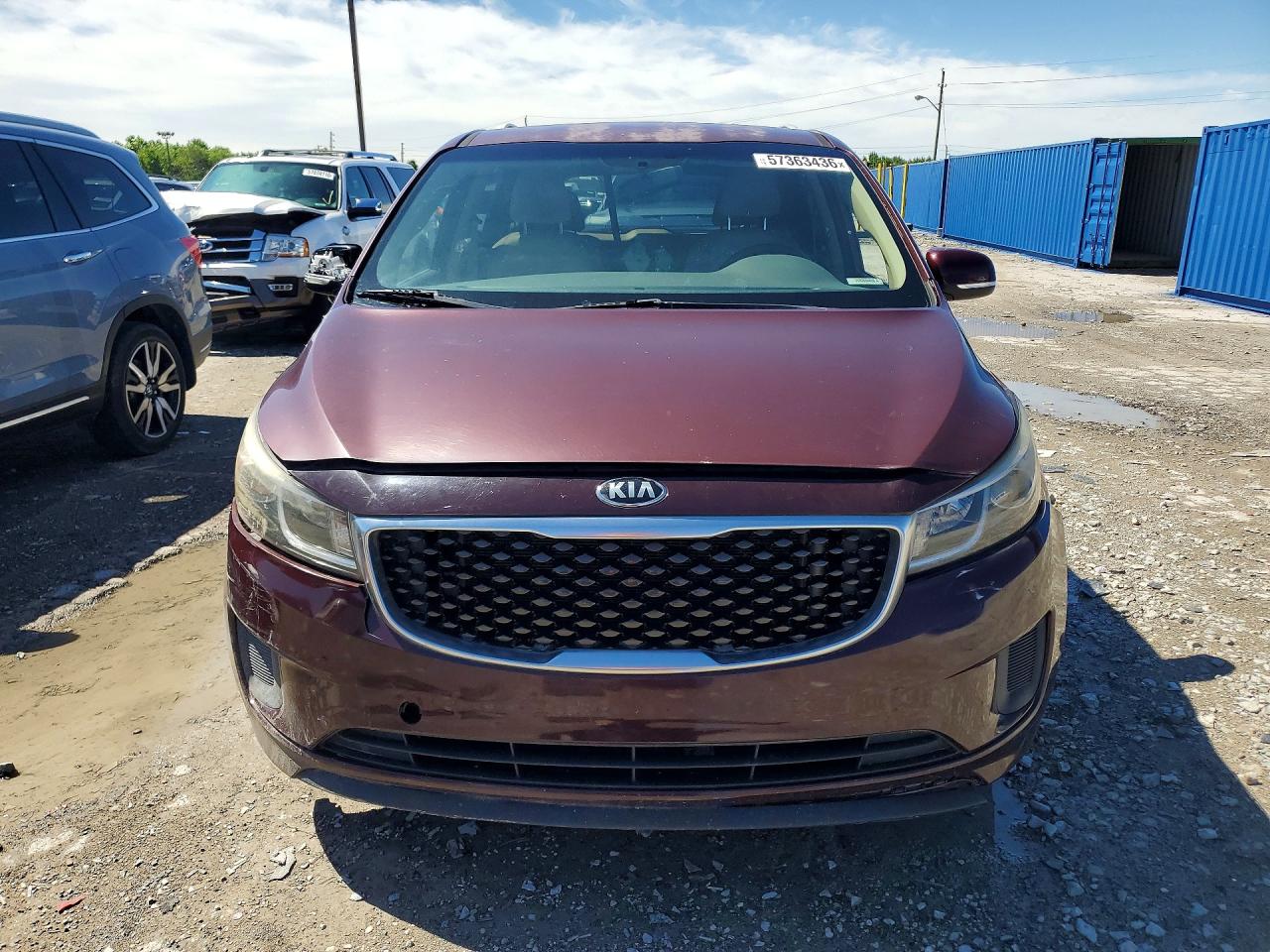 2015 KIA SEDONA LX — снимка 5