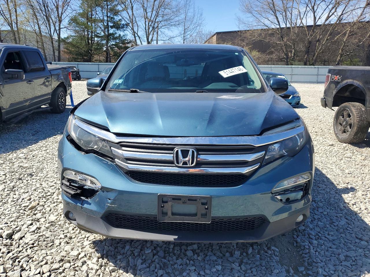 2017 HONDA PILOT EXL — снимка 5