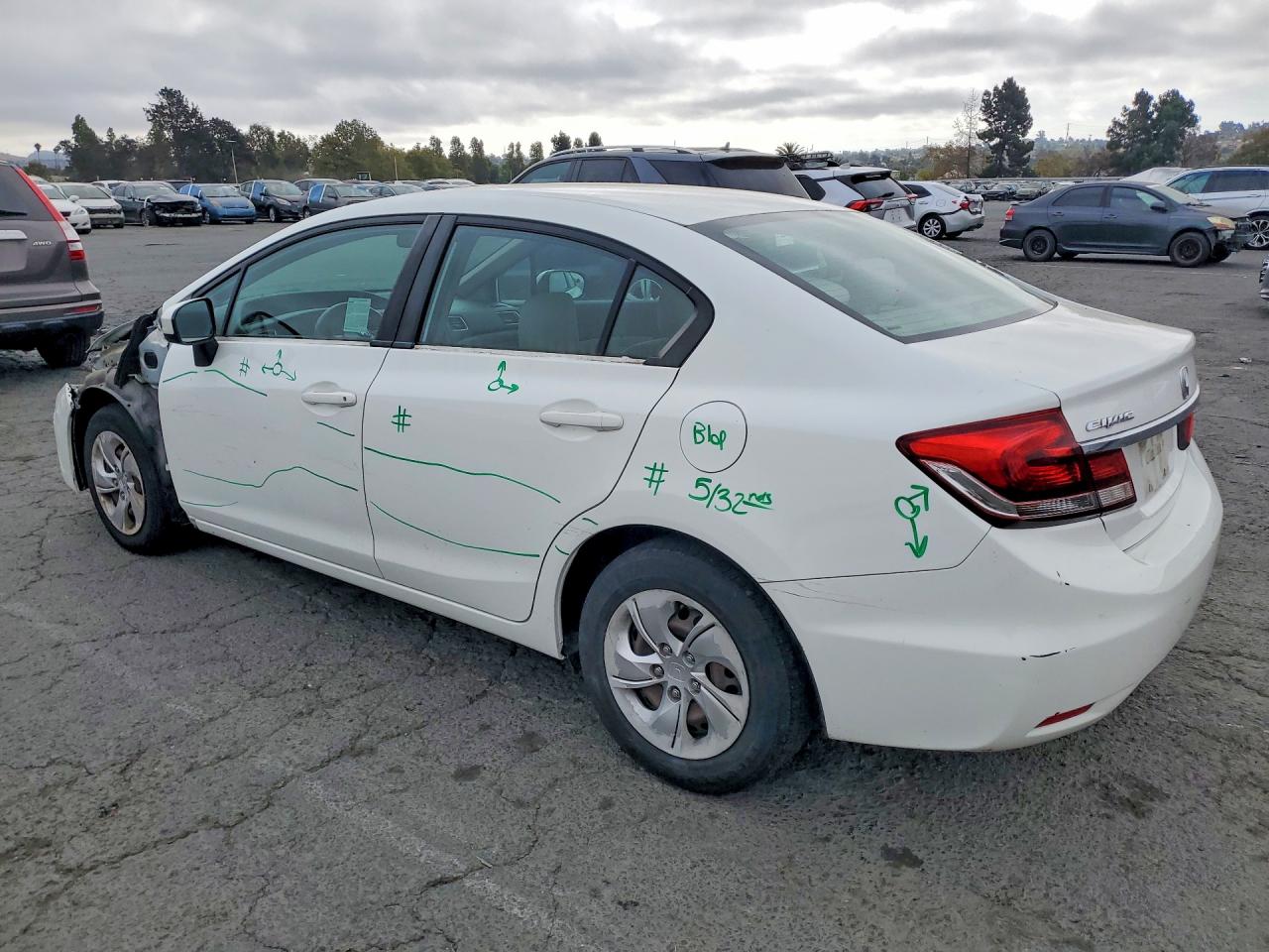 2015 HONDA CIVIC LX — снимка 2