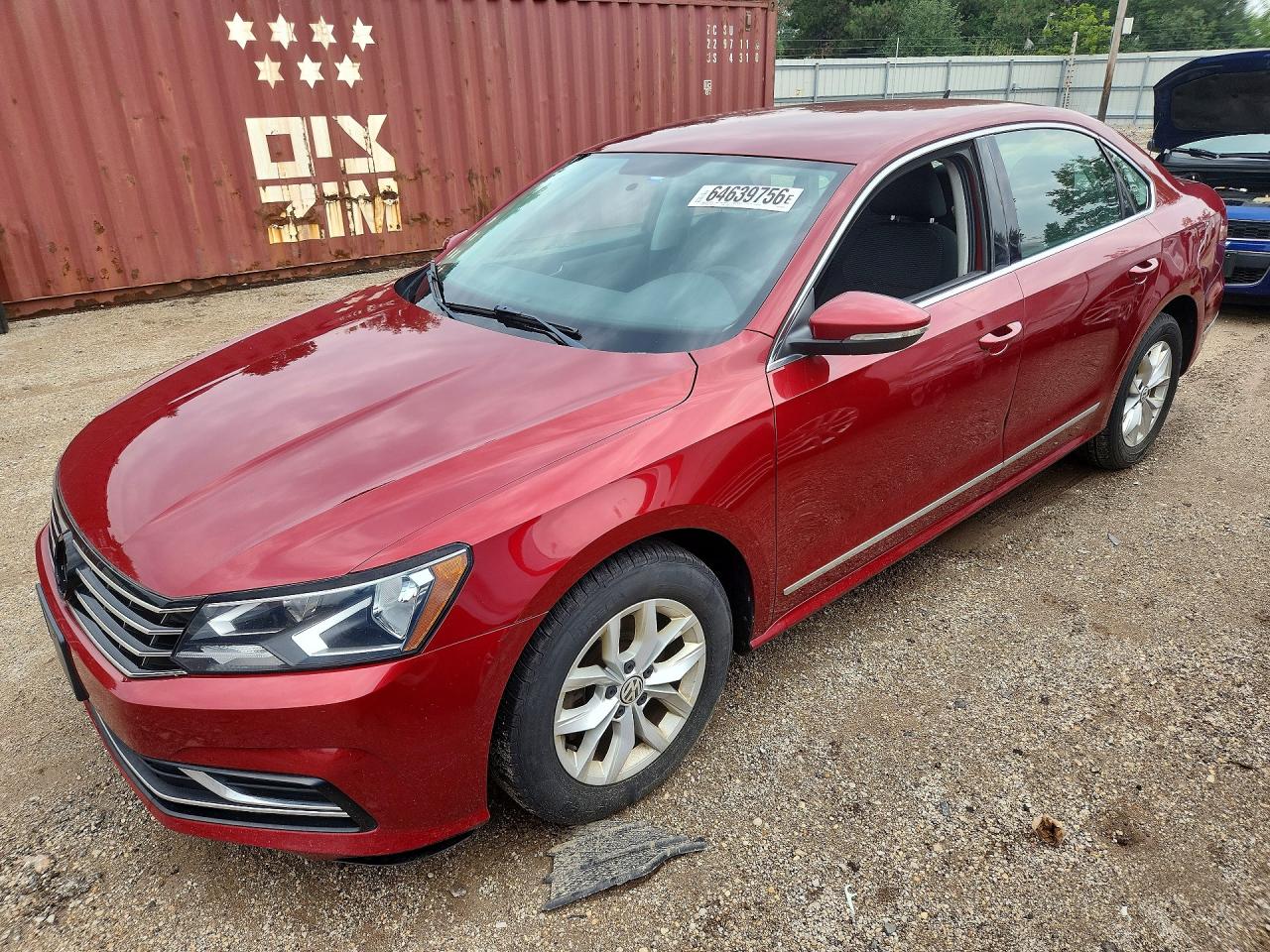 2016 VOLKSWAGEN PASSAT S
