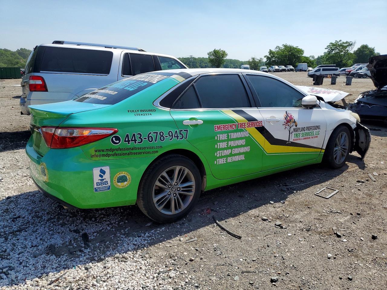 2016 TOYOTA CAMRY SE — снимка 3
