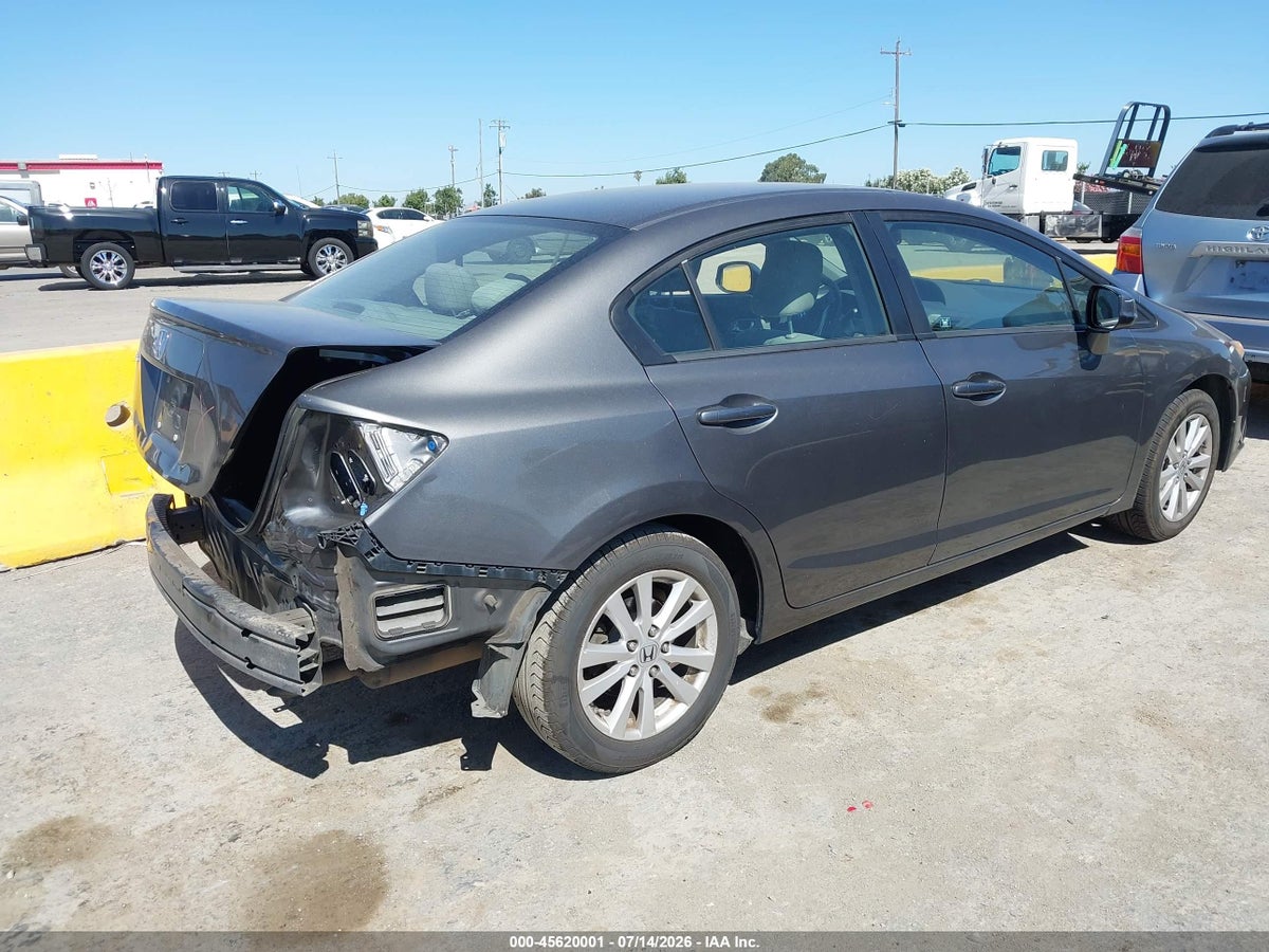 2012 HONDA CIVIC EX — снимка 4