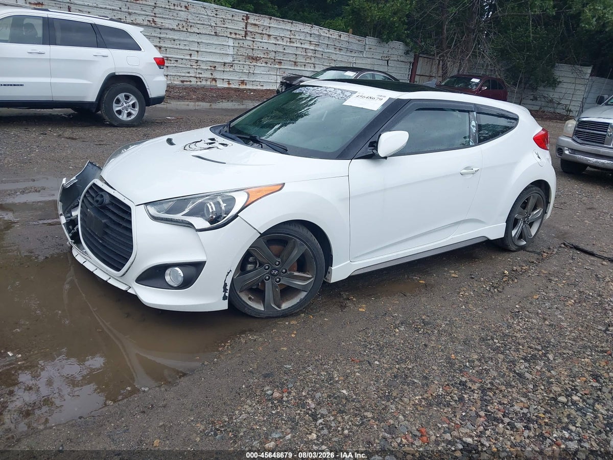 2014 HYUNDAI VELOSTER TURBO W/BLUE — снимка 2