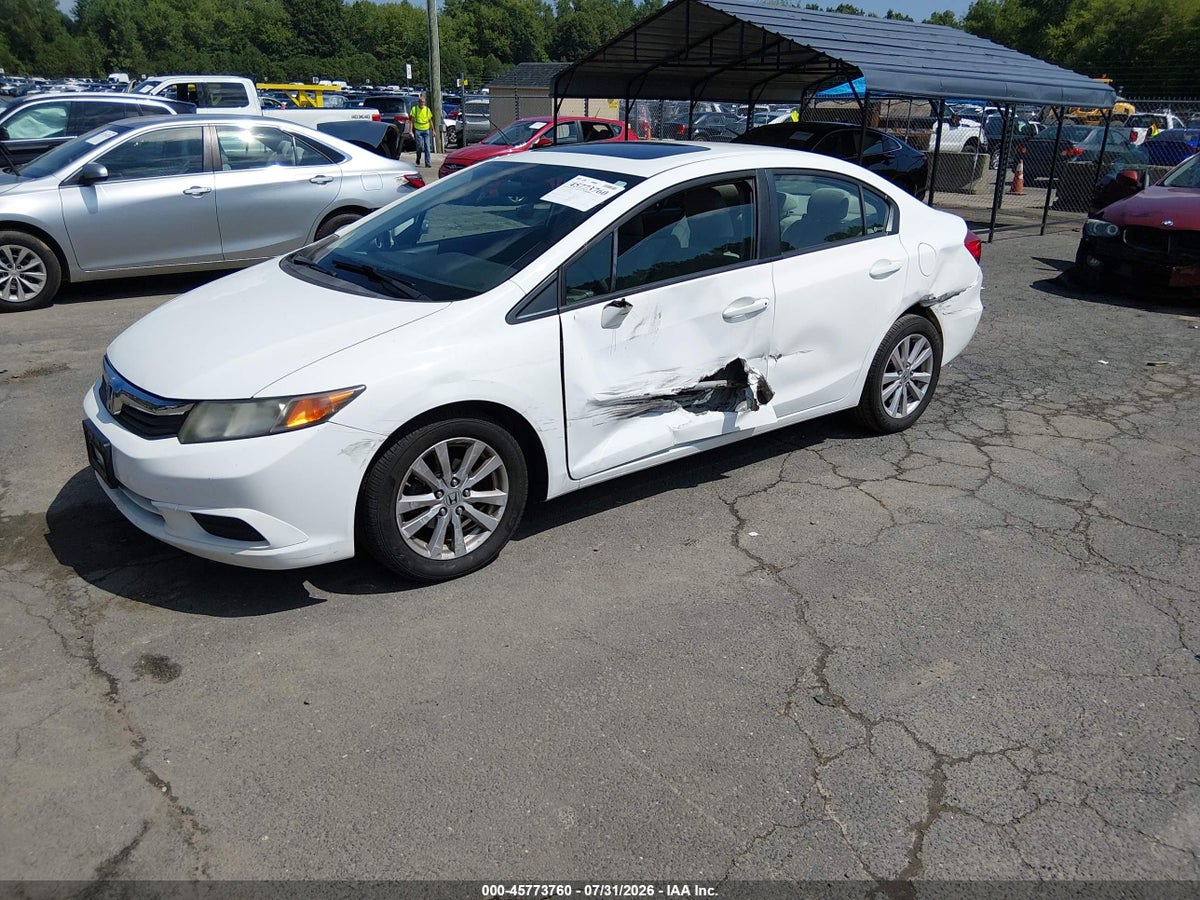 2012 HONDA CIVIC EX — снимка 2