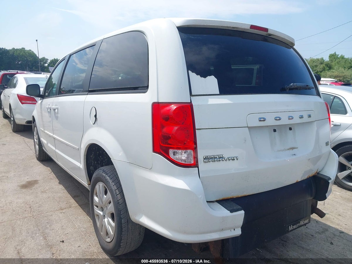 2015 DODGE GRAND CARAVAN SE — снимка 3