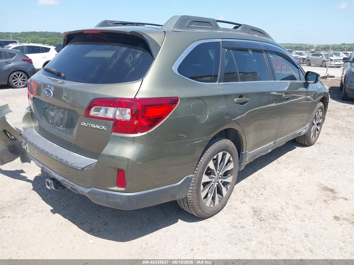 2015 SUBARU OUTBACK 2.5I LIMITED — снимка 4