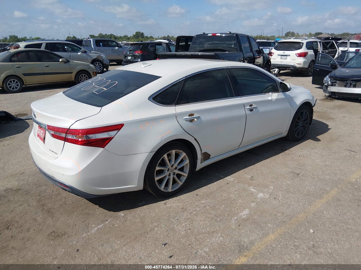 2013 TOYOTA AVALON LIMITED — снимка 4