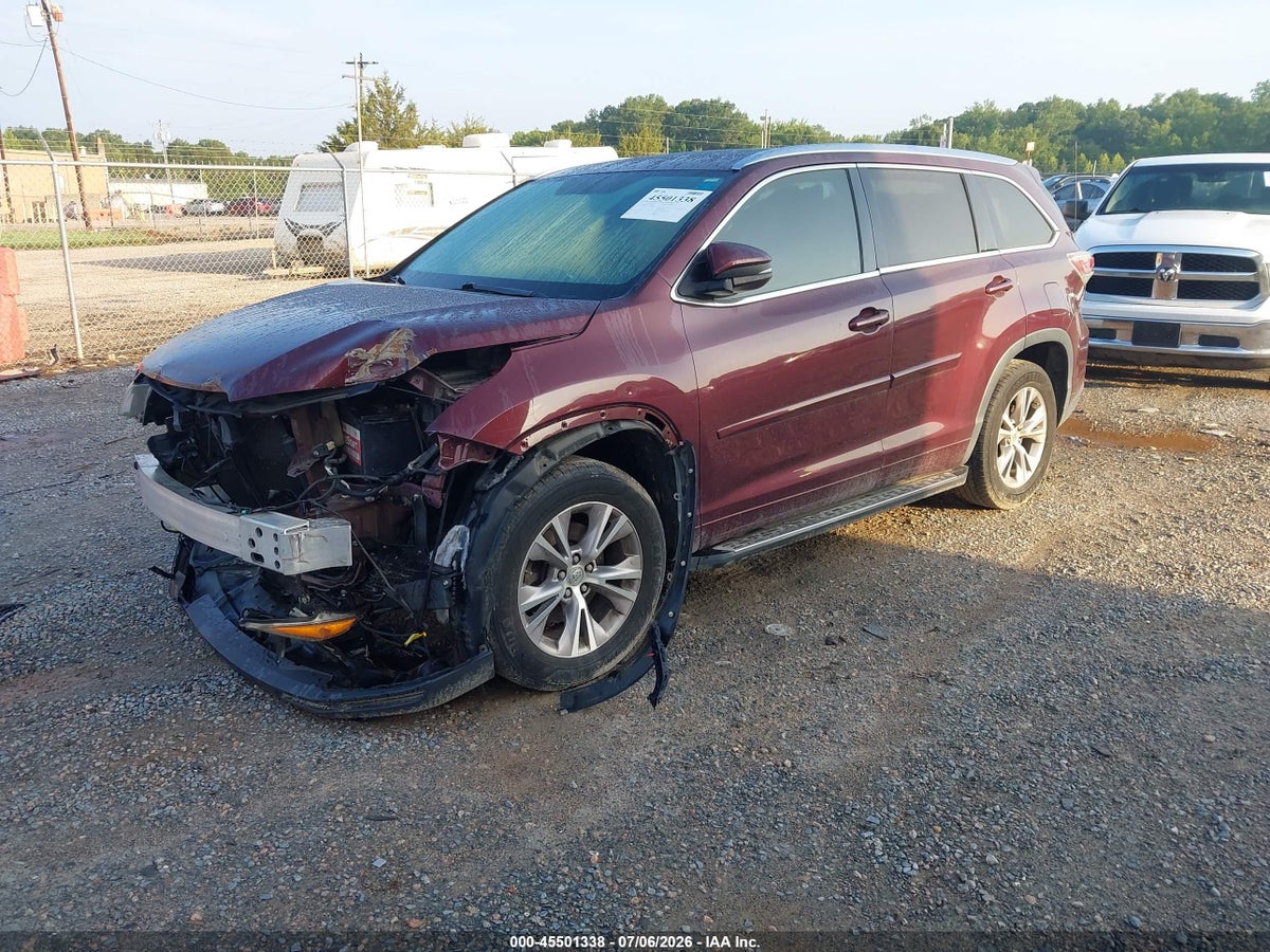 2015 TOYOTA HIGHLANDER XLE V6 — снимка 2