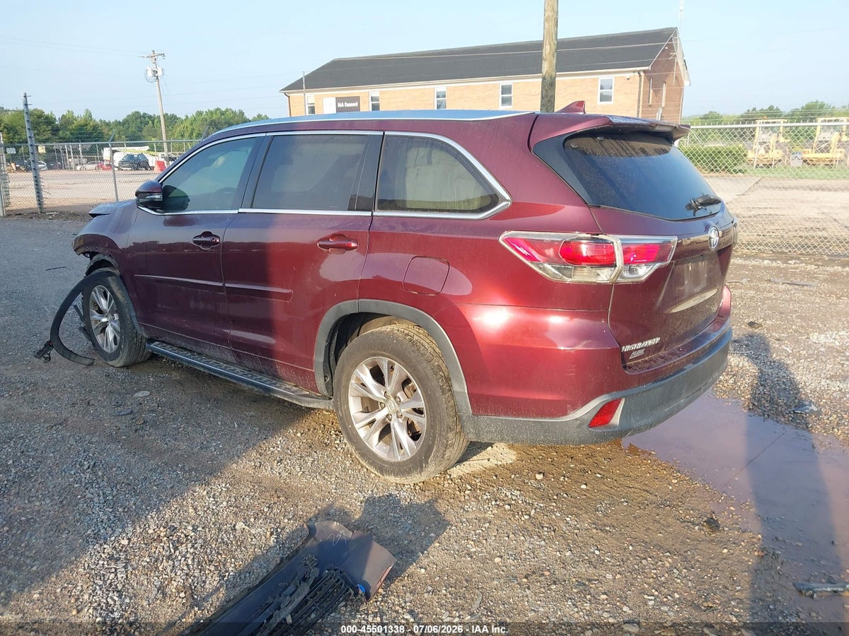 2015 TOYOTA HIGHLANDER XLE V6 — снимка 3