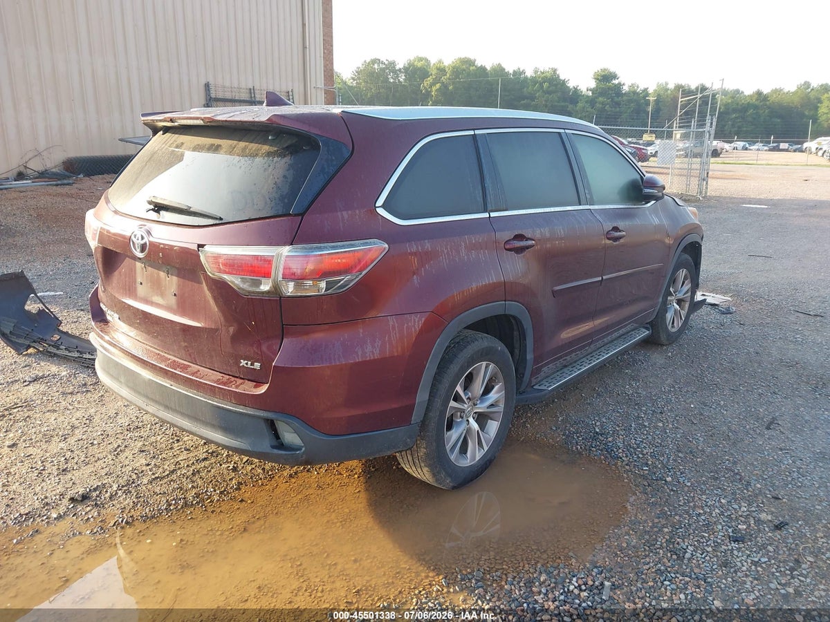 2015 TOYOTA HIGHLANDER XLE V6 — снимка 4