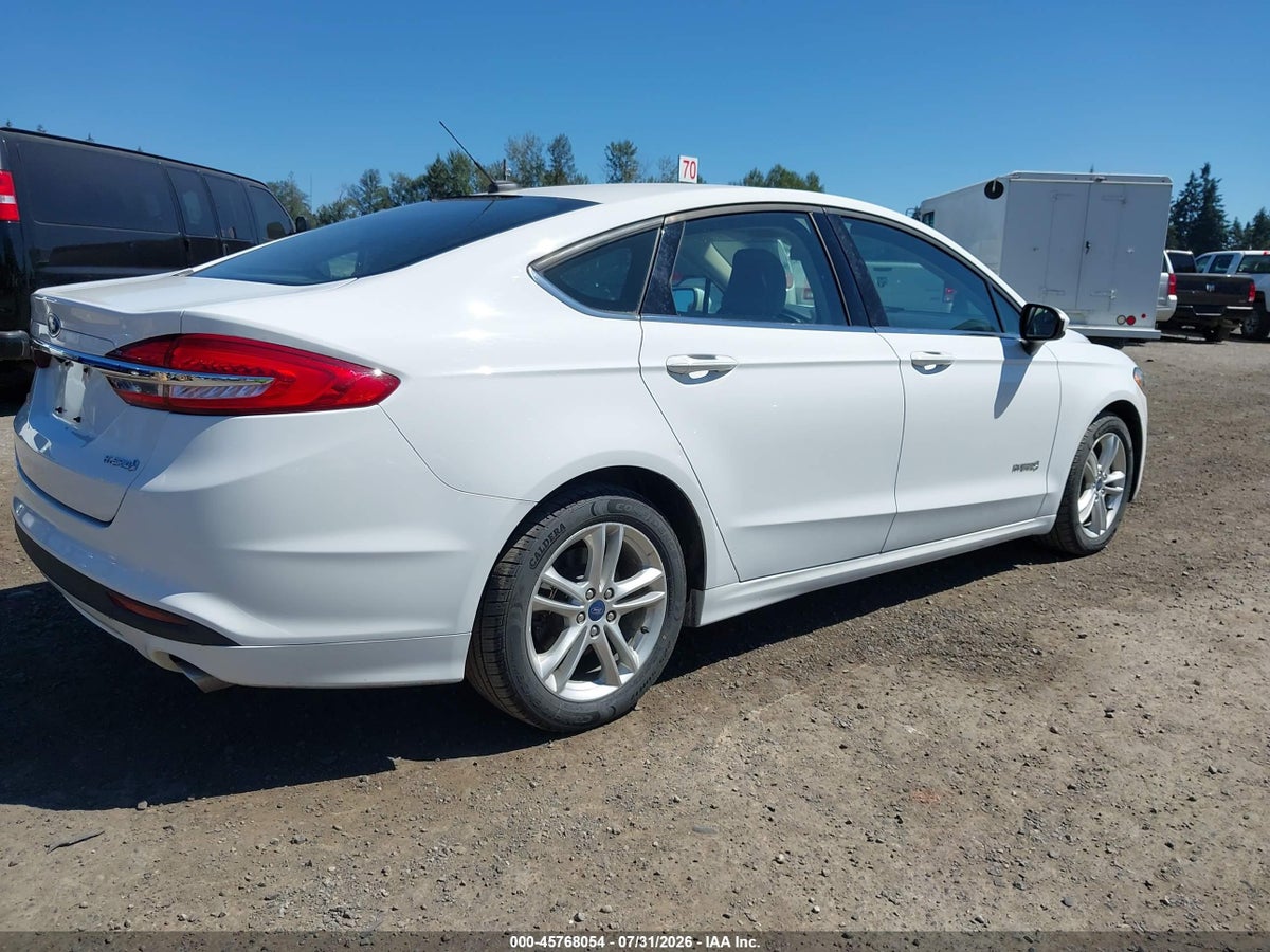 2018 FORD FUSION HYBRID S — снимка 4