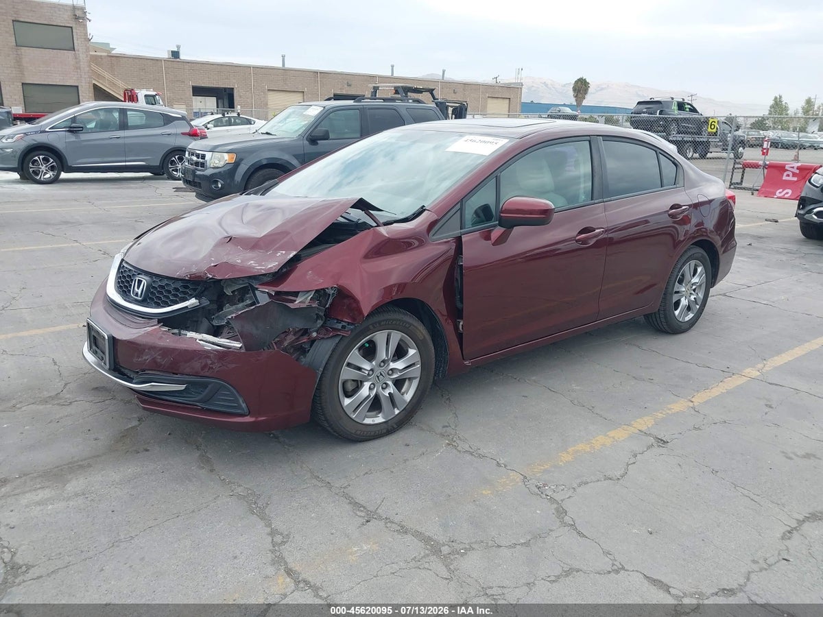 2015 HONDA CIVIC EX — снимка 2