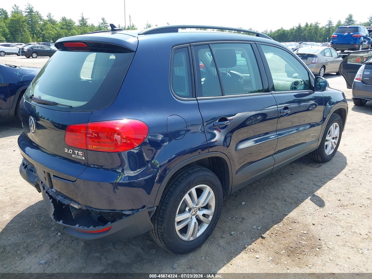 2015 VOLKSWAGEN TIGUAN S — снимка 4