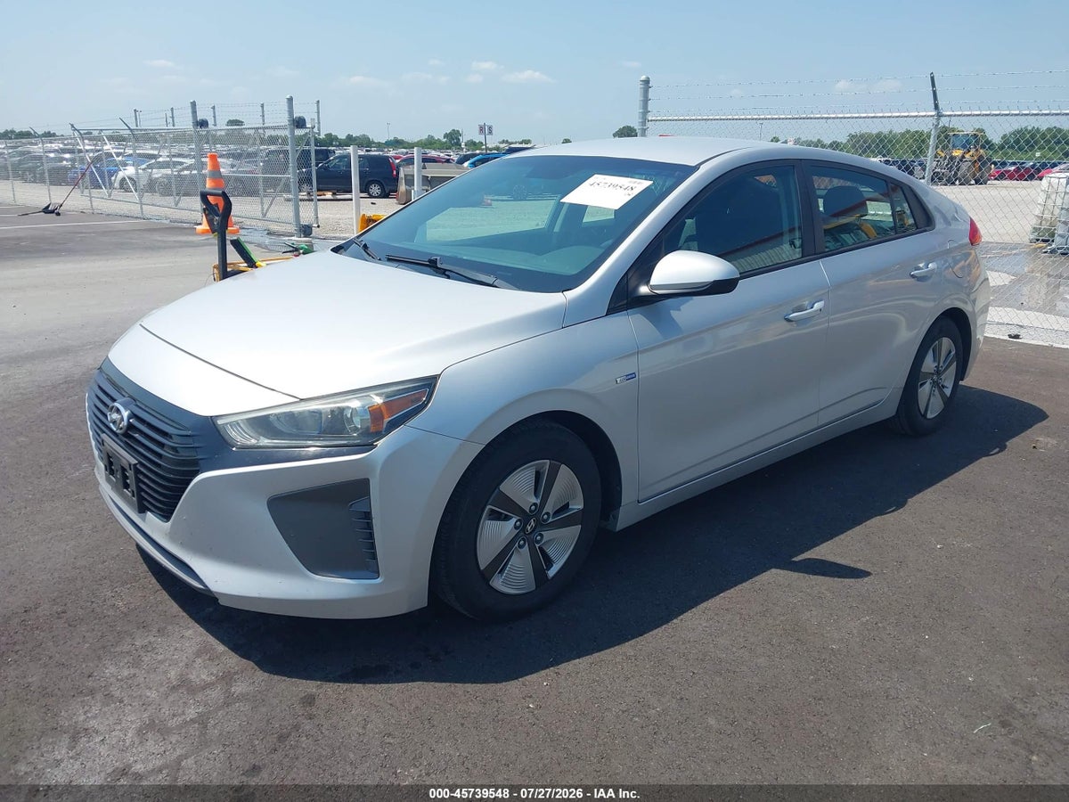 2019 HYUNDAI IONIQ HYBRID BLUE — снимка 2
