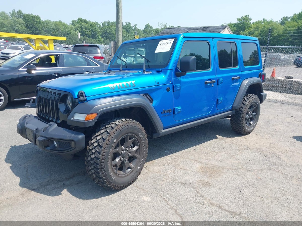 2022 JEEP WRANGLER UNLIMITED WILLYS 4X4 — снимка 2