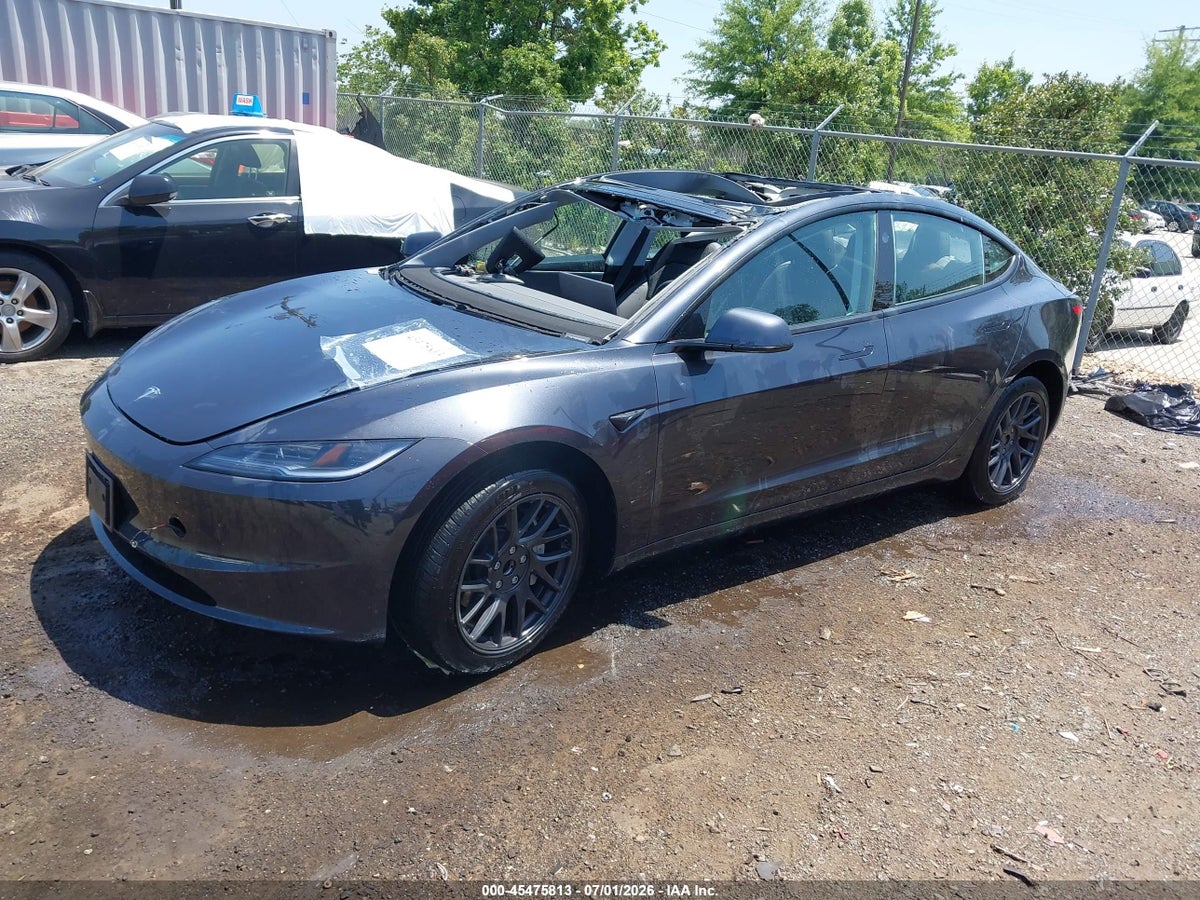 2025 TESLA MODEL 3 LONG RANGE REAR-WHEEL DRIVE/STANDARD REAR-WHEEL DRIVE — снимка 2
