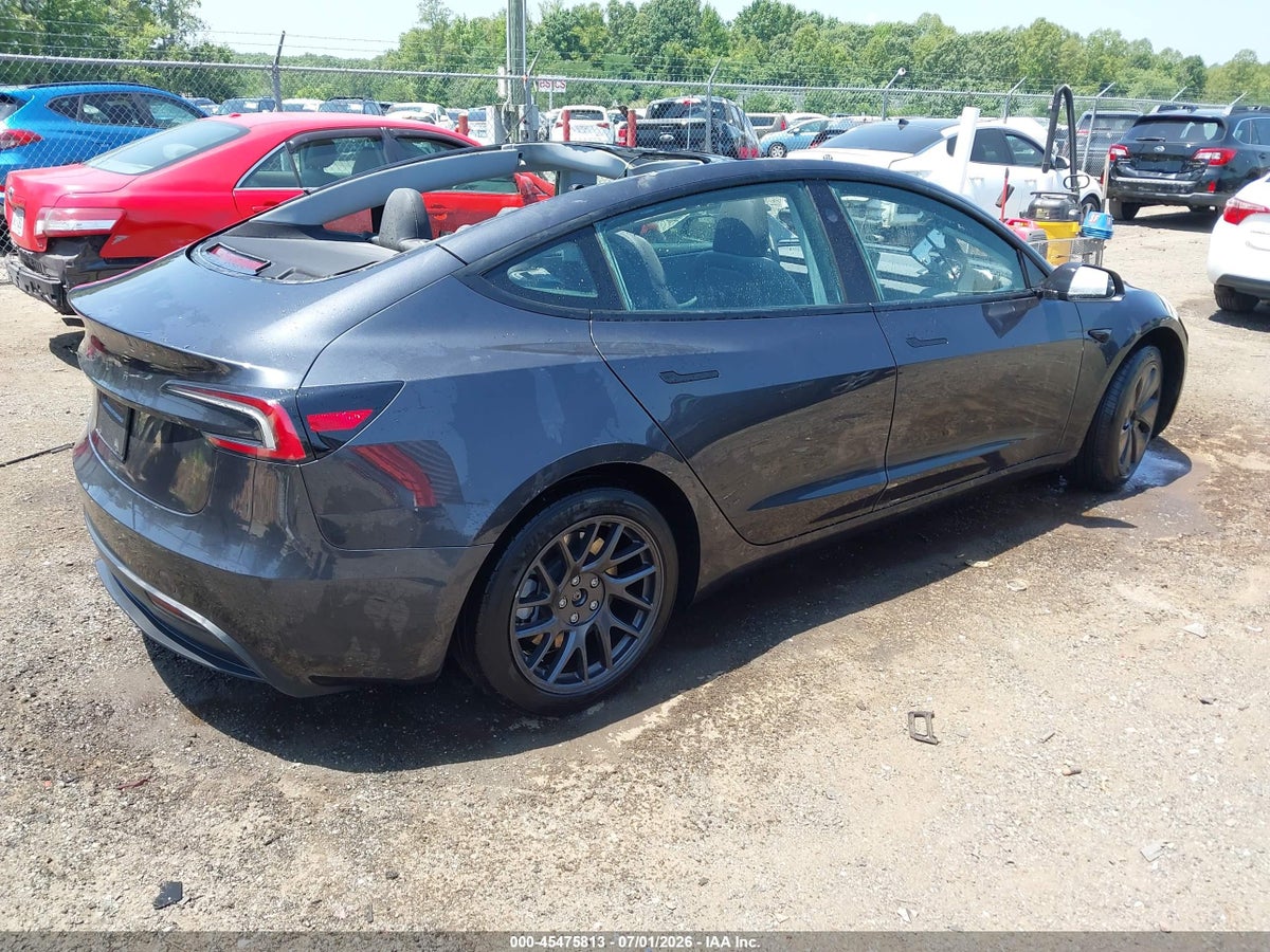 2025 TESLA MODEL 3 LONG RANGE REAR-WHEEL DRIVE/STANDARD REAR-WHEEL DRIVE — снимка 4