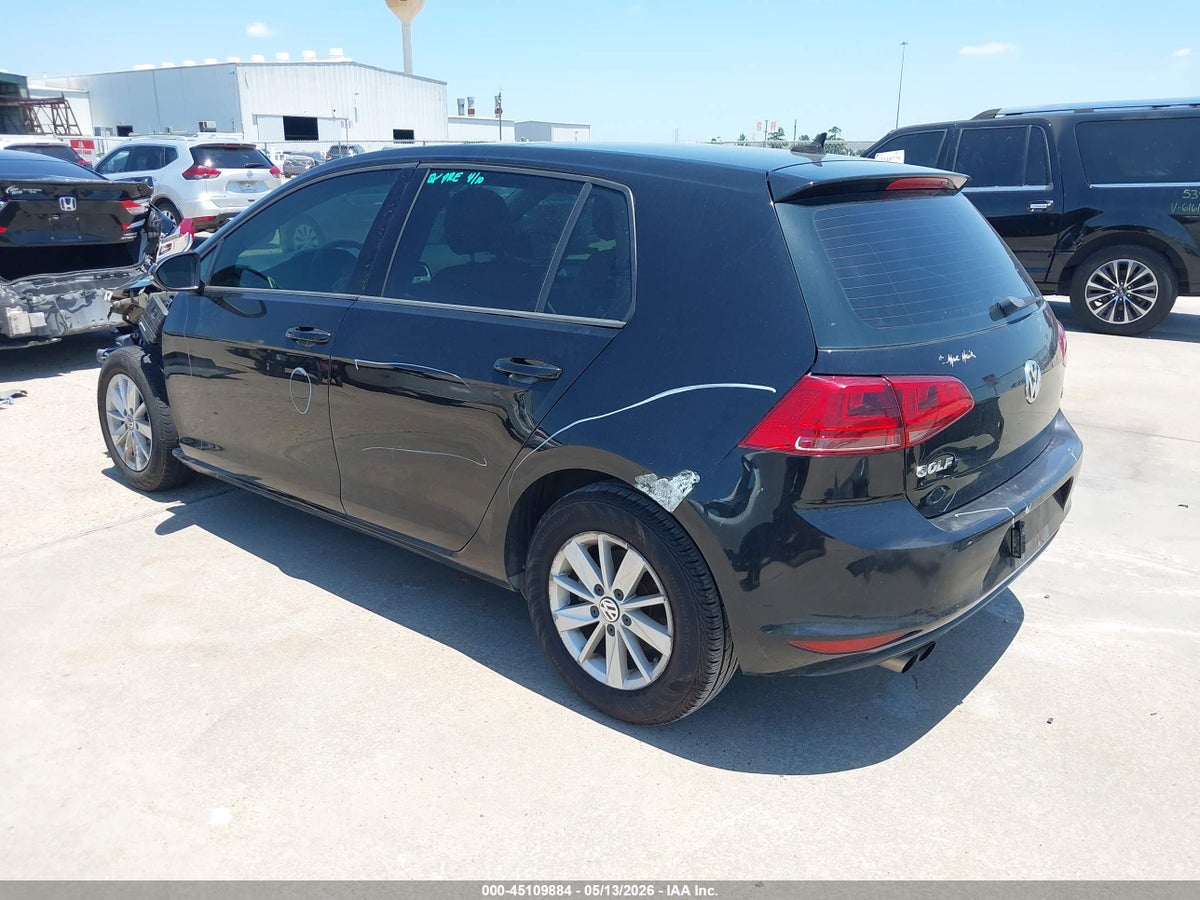 2015 VOLKSWAGEN GOLF TSI S 4-DOOR — снимка 3