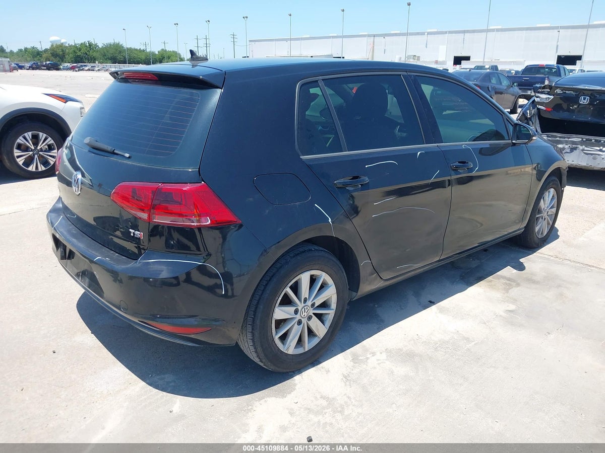 2015 VOLKSWAGEN GOLF TSI S 4-DOOR — снимка 4