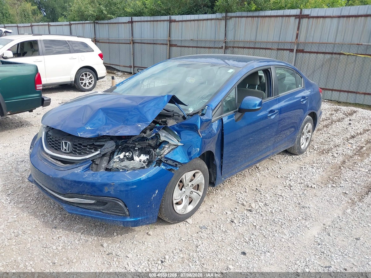 2013 HONDA CIVIC LX — снимка 2