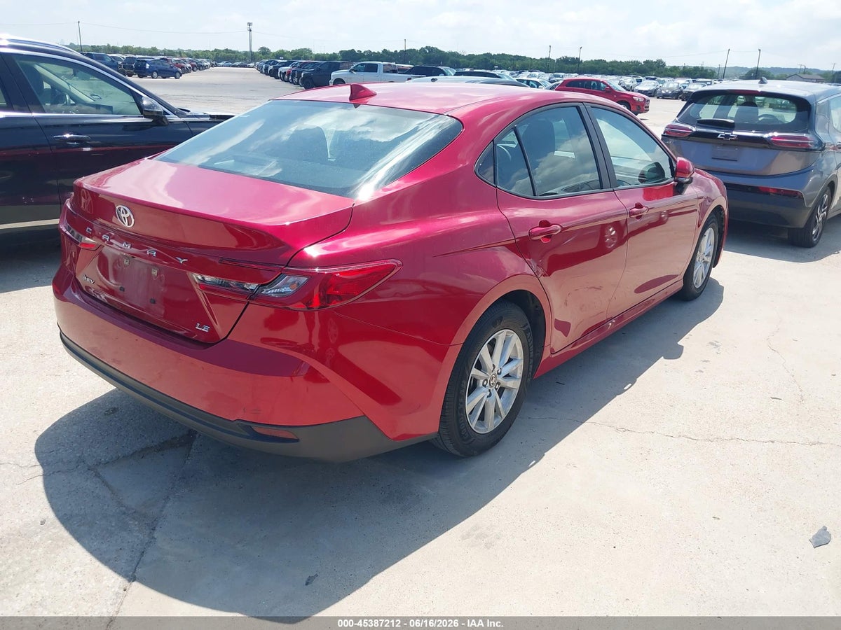 2025 TOYOTA CAMRY LE — снимка 4