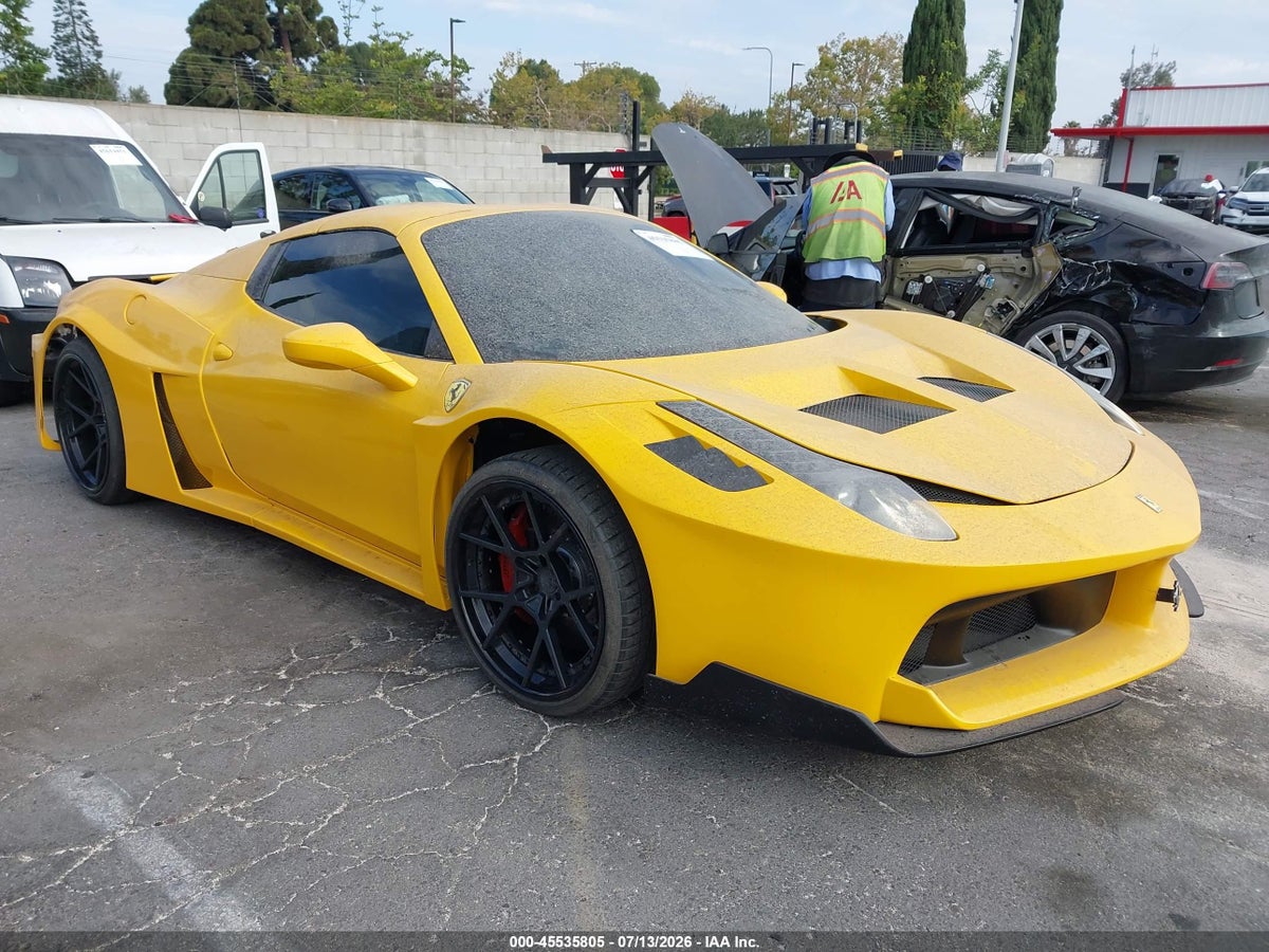 2013 FERRARI 458 SPIDER