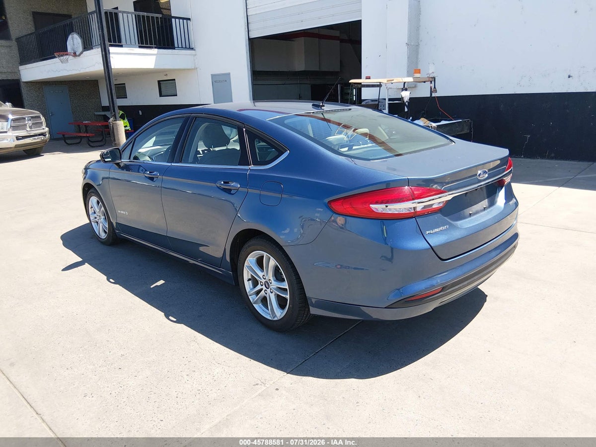 2018 FORD FUSION HYBRID S — снимка 3