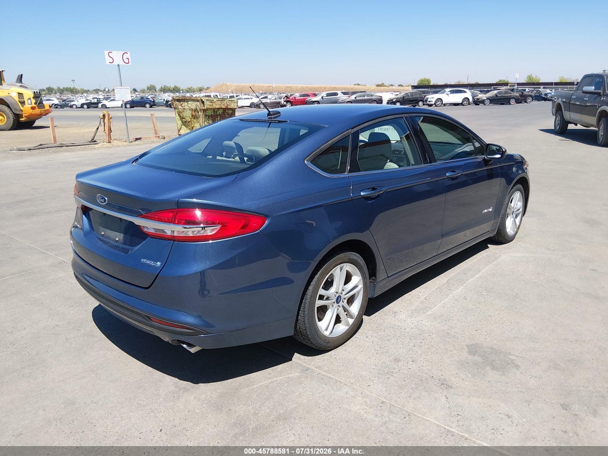 2018 FORD FUSION HYBRID S — снимка 4
