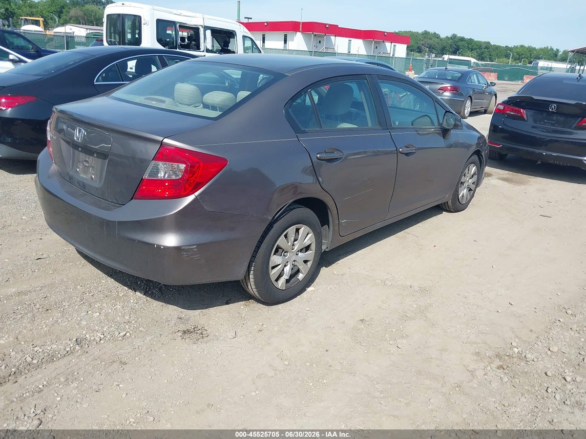 2012 HONDA CIVIC LX — снимка 4