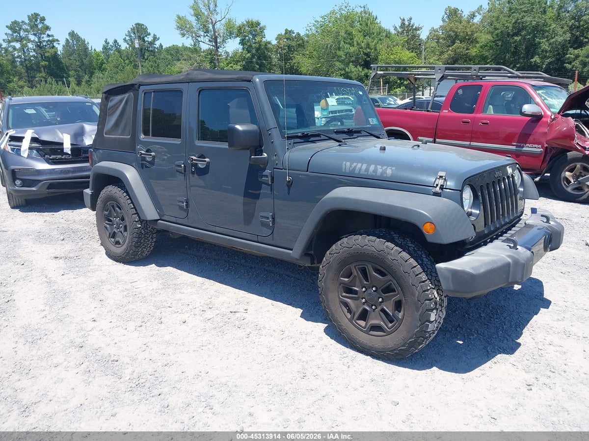 2017 JEEP WRANGLER UNLIMITED WILLY WHEELER 4X4