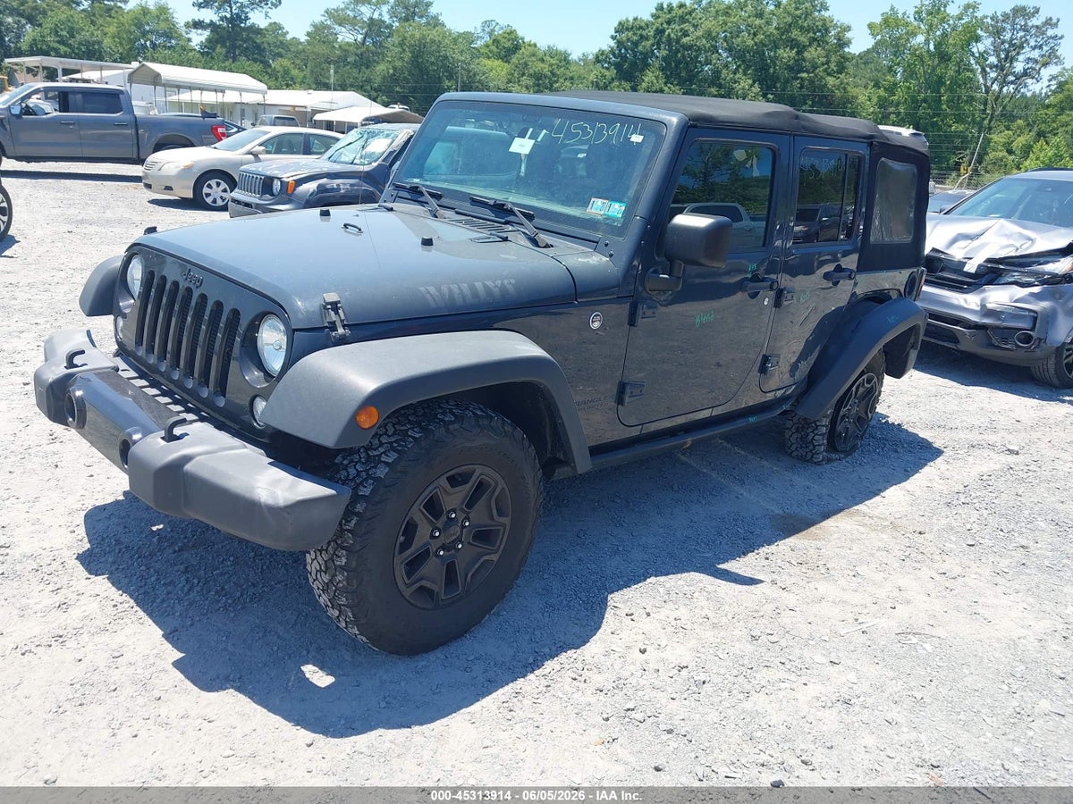 2017 JEEP WRANGLER UNLIMITED WILLY WHEELER 4X4 — снимка 2