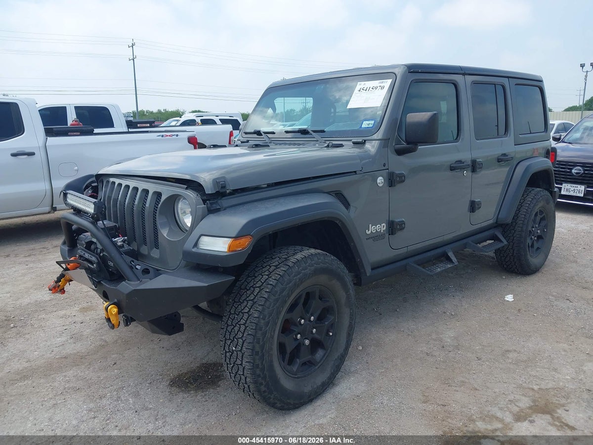 2018 JEEP WRANGLER UNLIMITED SPORT S 4X4 — снимка 2