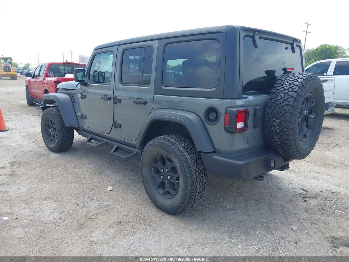 2018 JEEP WRANGLER UNLIMITED SPORT S 4X4 — снимка 3
