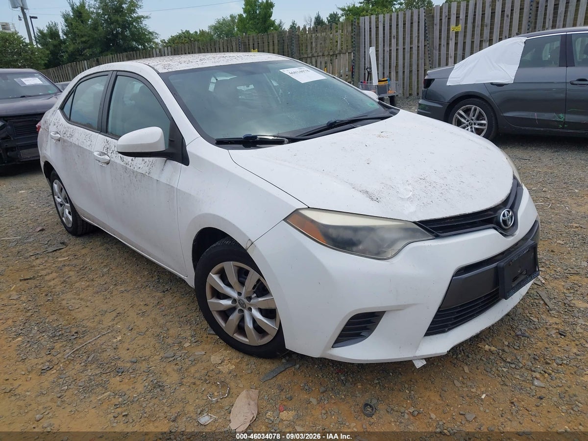 2015 TOYOTA COROLLA LE