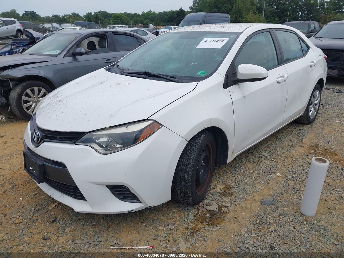 2015 TOYOTA COROLLA LE — снимка 2
