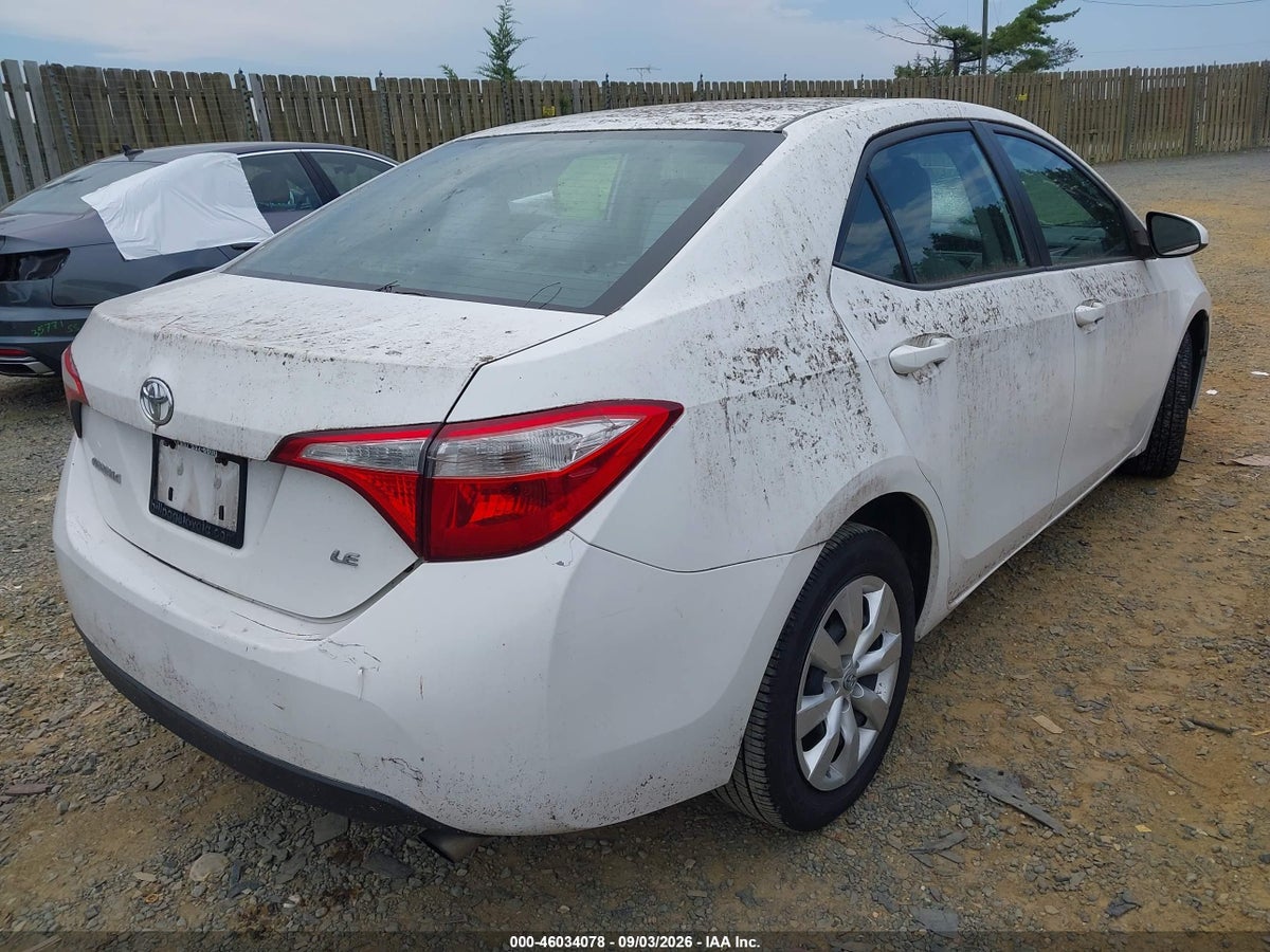 2015 TOYOTA COROLLA LE — снимка 4