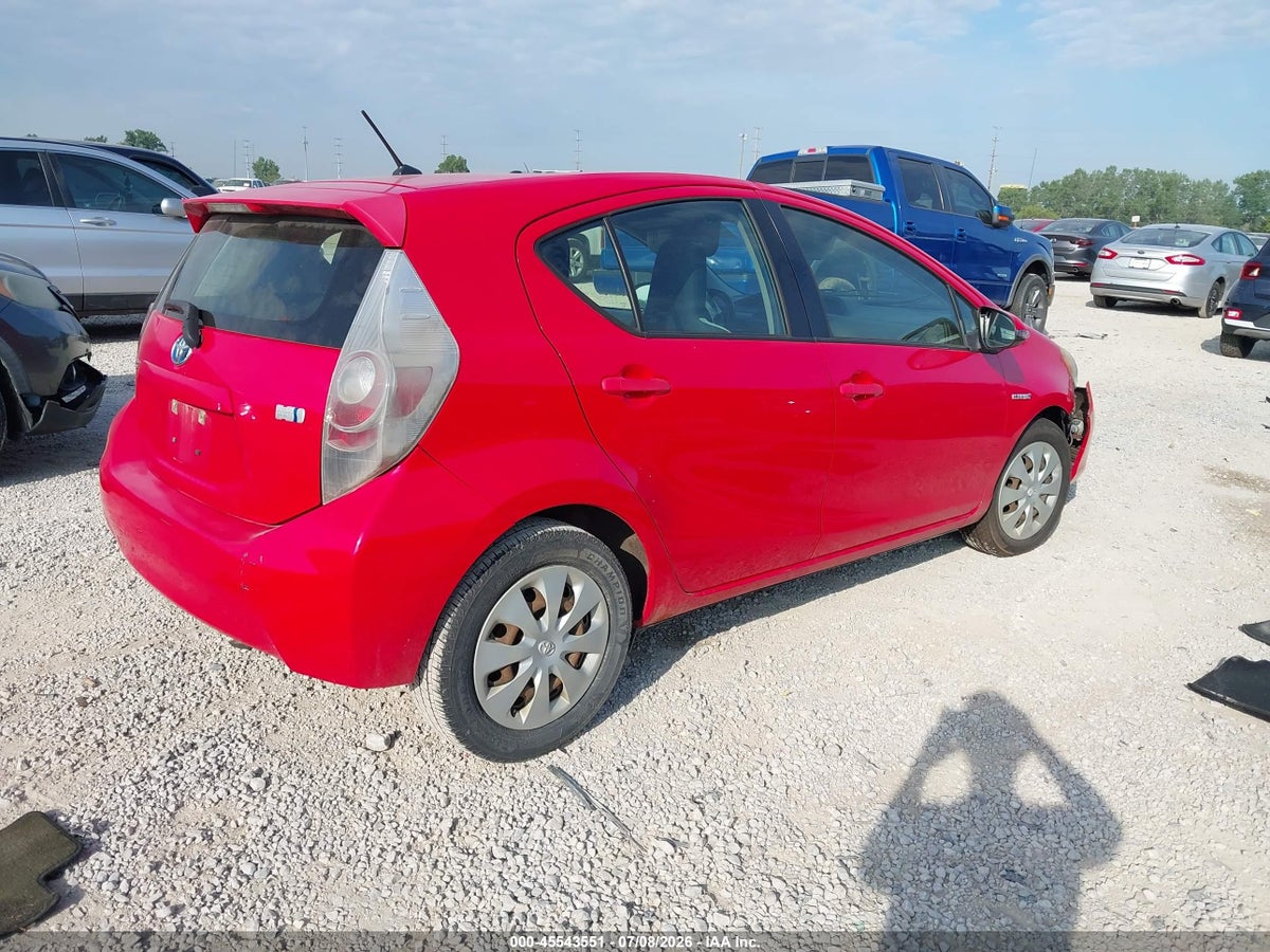 2012 TOYOTA PRIUS C ONE — снимка 4
