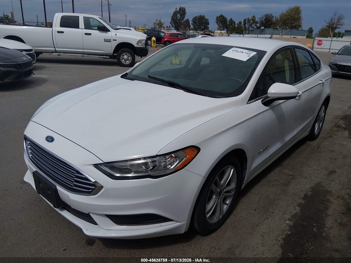 2018 FORD FUSION HYBRID S — снимка 2