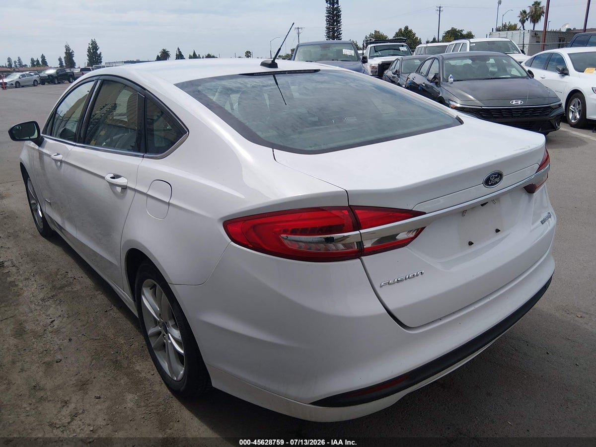 2018 FORD FUSION HYBRID S — снимка 3