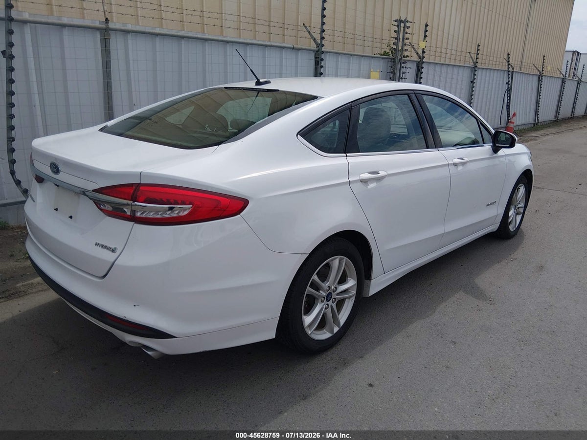 2018 FORD FUSION HYBRID S — снимка 4