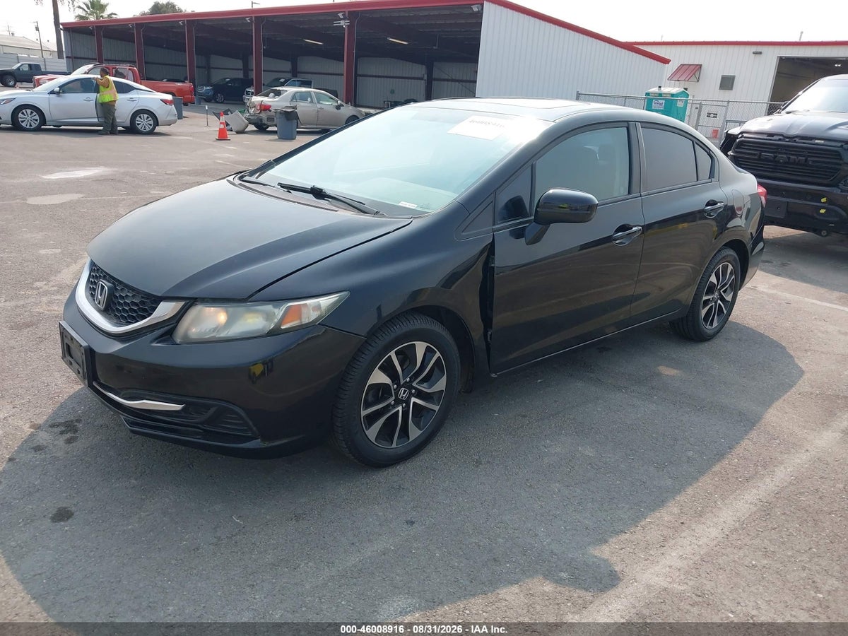 2014 HONDA CIVIC EX — снимка 2