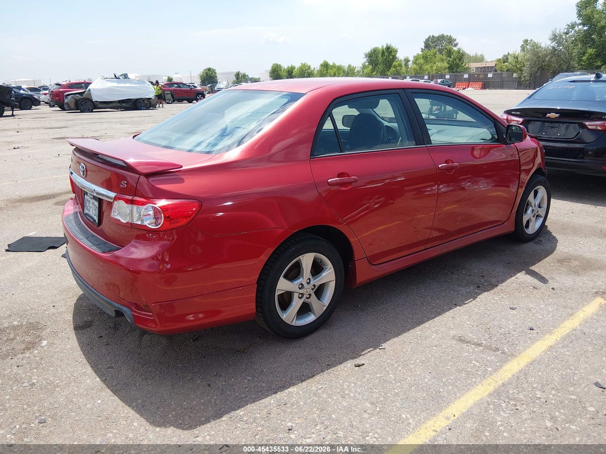 2013 TOYOTA COROLLA S — снимка 4