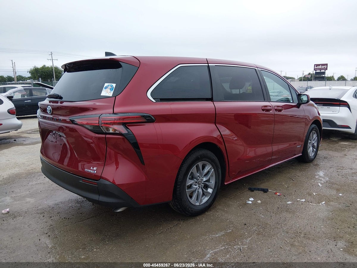 2021 TOYOTA SIENNA LE — снимка 4
