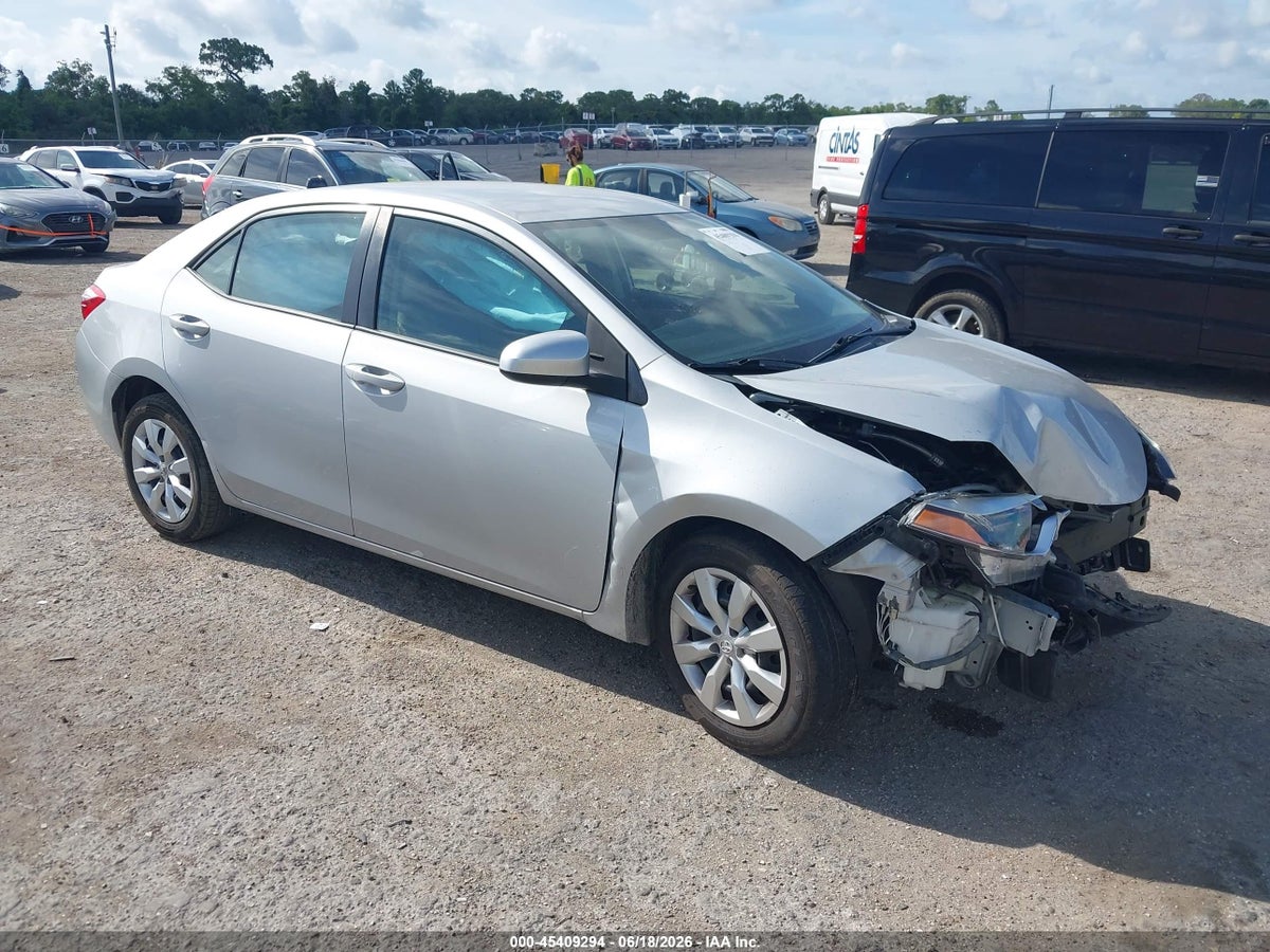 2016 TOYOTA COROLLA LE