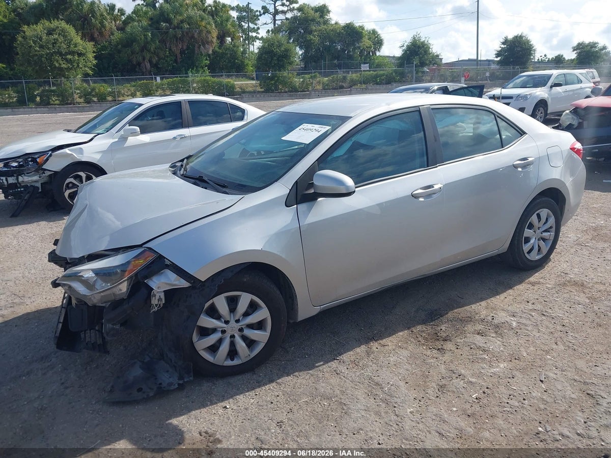 2016 TOYOTA COROLLA LE — снимка 2