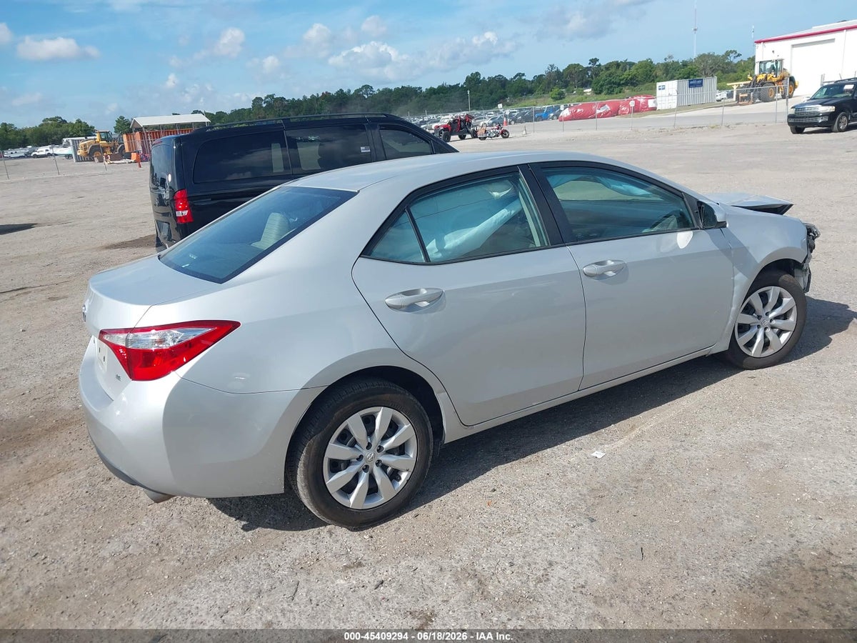 2016 TOYOTA COROLLA LE — снимка 4