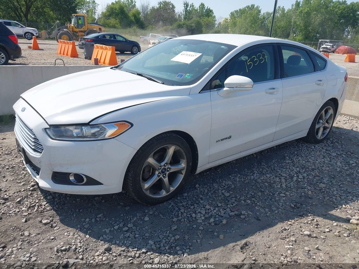 2013 FORD FUSION HYBRID SE — снимка 2