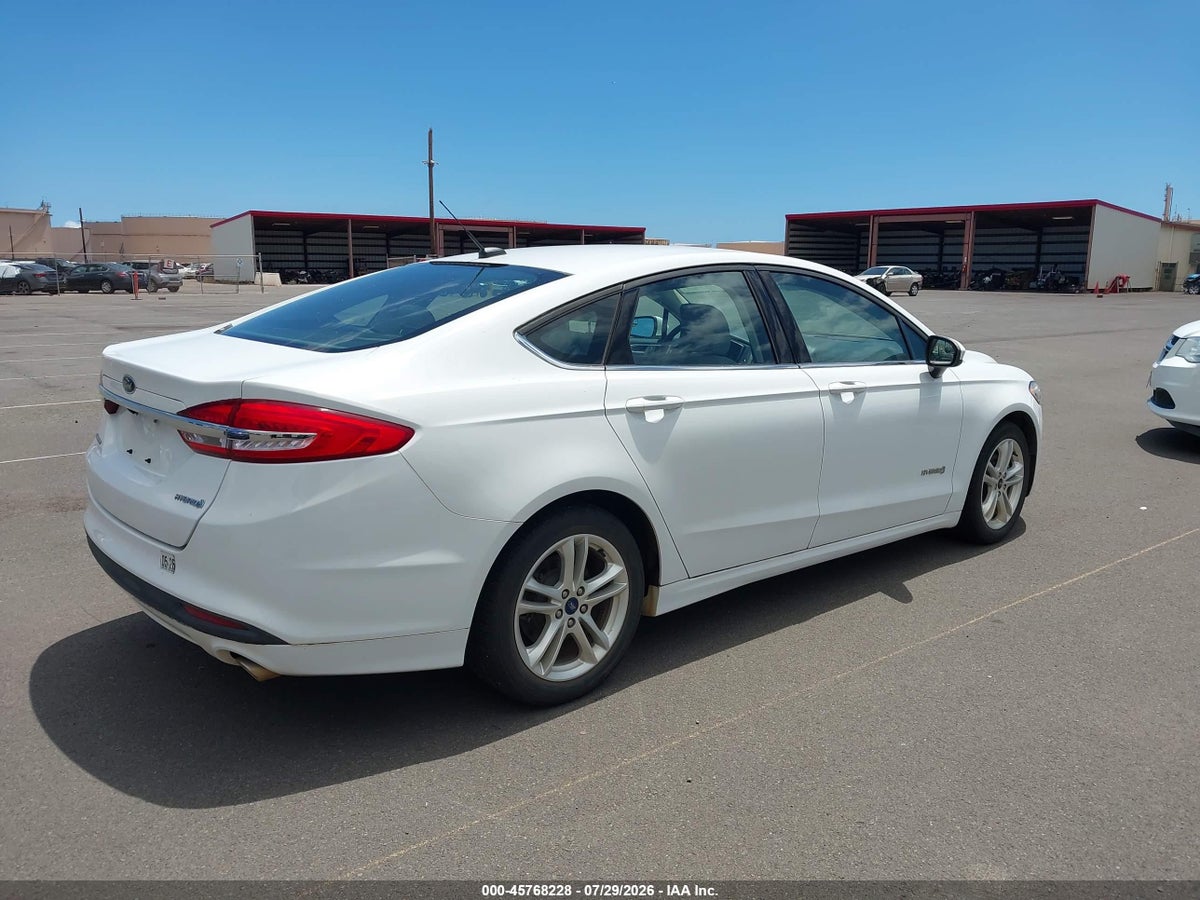 2018 FORD FUSION HYBRID S — снимка 4