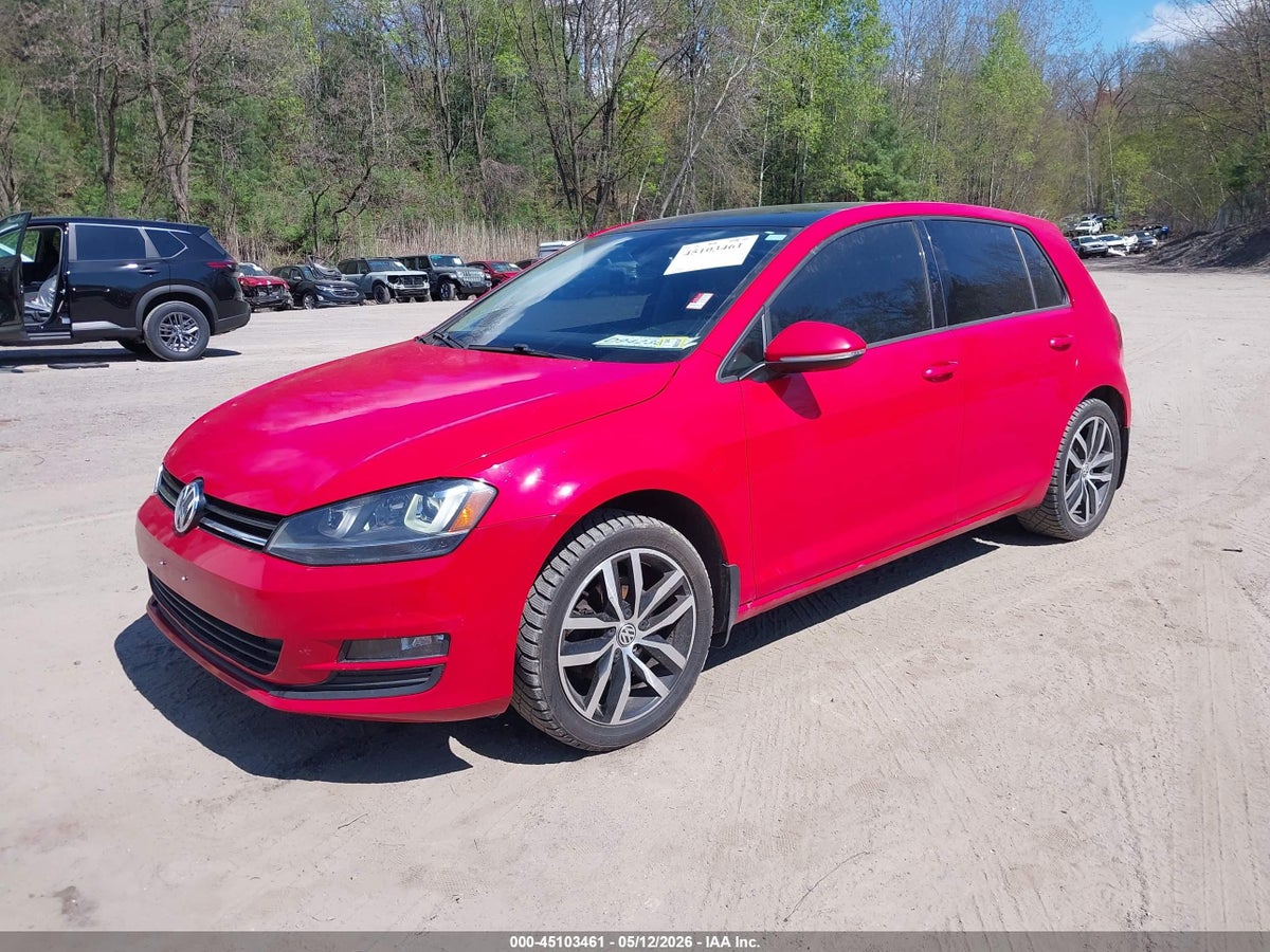 2015 VOLKSWAGEN GOLF TSI SE 4-DOOR — снимка 2